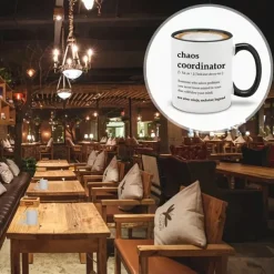 Chaos Coordinator Mug - Portable Coffee Mugs 11 Oz Boss Lady Gifts For Women Boss Mug Unique Gifts For Women Cool Gifts For Coworkers Teacher Appreciation Gifts