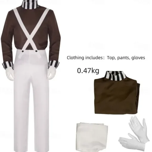 Charlie and the Chocolate Factory Wonka Oompa Loompa Cosplay Costume Cosplay Movie Cosplay for Men's Women's Adults' Carnival Masquerade
