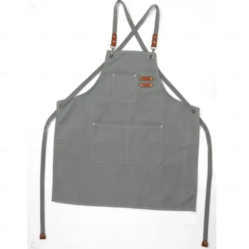 Chef Apron For Women and Men, Kitchen Cooking Apron, Personalised Gardening Apron with Pockets,Adjustable Strap For Carpenters, Mechanics, Painters