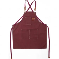 Chef Apron For Women and Men, Kitchen Cooking Apron, Personalised Gardening Apron with Pockets,Adjustable Strap For Carpenters, Mechanics, Painters