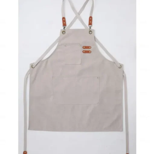 Chef Apron For Women and Men, Kitchen Cooking Apron, Personalised Gardening Apron with Pockets,Adjustable Strap For Carpenters, Mechanics, Painters