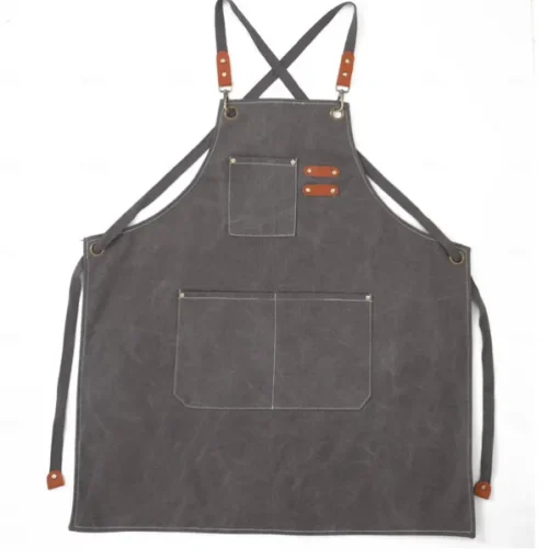 Chef Apron For Women and Men, Kitchen Cooking Apron, Personalised Gardening Apron with Pockets,Adjustable Strap For Carpenters, Mechanics, Painters