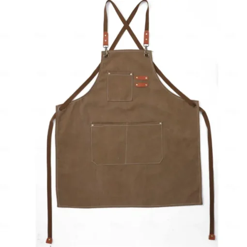 Chef Apron For Women and Men, Kitchen Cooking Apron, Personalised Gardening Apron with Pockets,Adjustable Strap For Carpenters, Mechanics, Painters
