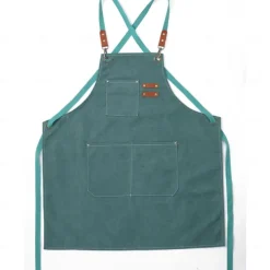 Chef Apron For Women and Men, Kitchen Cooking Apron, Personalised Gardening Apron with Pockets,Adjustable Strap For Carpenters, Mechanics, Painters
