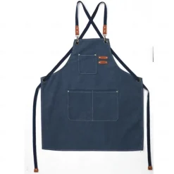 Chef Apron For Women and Men, Kitchen Cooking Apron, Personalised Gardening Apron with Pockets,Adjustable Strap For Carpenters, Mechanics, Painters