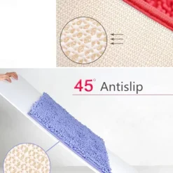 Chenille Bath Mat Non-slip Bathroom Rug,Anti-slip Floor Mats Door Mat Anti-slip Bathroom Rug Kitchen Carpets Doormats Floor Mat For Living Room,Bathroom