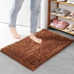 Chenille Bath Mat Non-slip Bathroom Rug,Anti-slip Floor Mats Door Mat Anti-slip Bathroom Rug Kitchen Carpets Doormats Floor Mat For Living Room,Bathroom