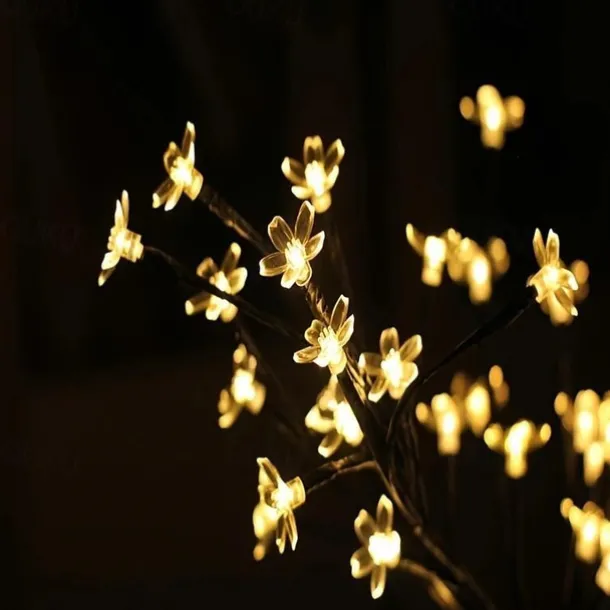 Cherry Blossom Tree Landscape Lighting Home Garden Decoration Wedding Birthday Christmas Festival Party Indoor Outdoor Warm White