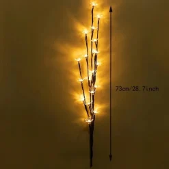 Cherry Blossom Tree Landscape Lighting Home Garden Decoration Wedding Birthday Christmas Festival Party Indoor Outdoor Warm White