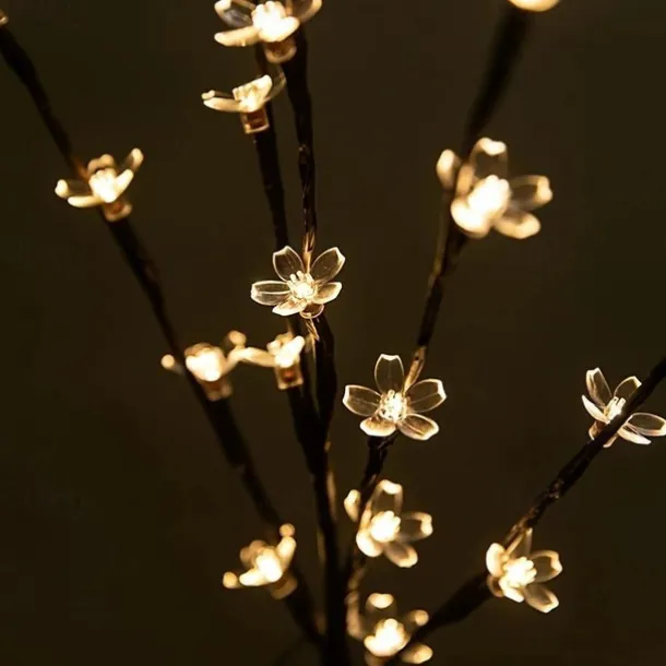 Cherry Blossom Tree Landscape Lighting Home Garden Decoration Wedding Birthday Christmas Festival Party Indoor Outdoor Warm White
