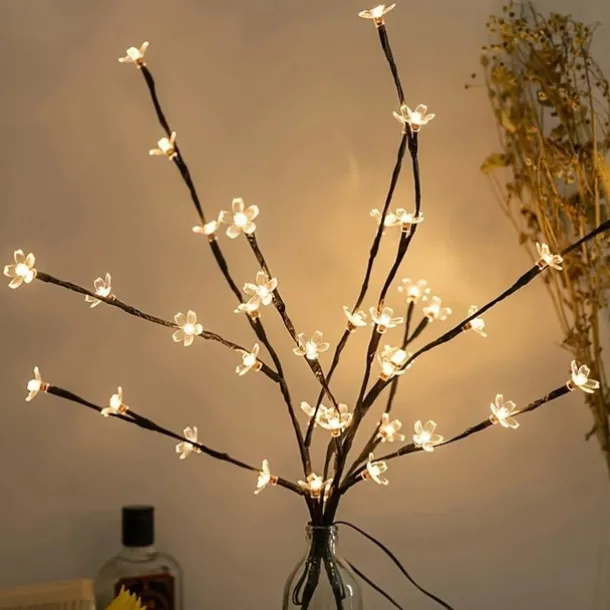 Cherry Blossom Tree Landscape Lighting Home Garden Decoration Wedding Birthday Christmas Festival Party Indoor Outdoor Warm White