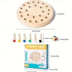 Chess Puzzle Toy - Enhance Brain Memory, Focus, and Logical Thinking with Parent-Child Interactive Training and Exercise for Cognitive Development