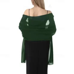 Chiffon Shawls and Wraps for Evening Dresses Women Elegant Soft Scarf Bridal Scarve Wedding Stole