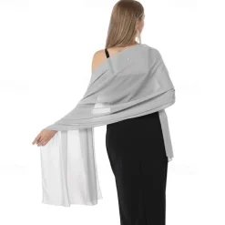 Chiffon Shawls and Wraps for Evening Dresses Women Elegant Soft Scarf Bridal Scarve Wedding Stole