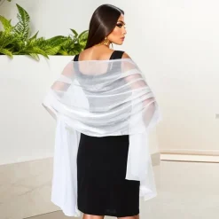 Chiffon Shawls and Wraps for Evening Dresses Women Elegant Soft Scarf Bridal Scarve Wedding Stole