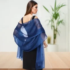 Chiffon Shawls and Wraps for Evening Dresses Women Elegant Soft Scarf Bridal Scarve Wedding Stole