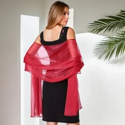 Chiffon Shawls and Wraps for Evening Dresses Women Elegant Soft Scarf Bridal Scarve Wedding Stole