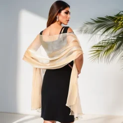 Chiffon Shawls and Wraps for Evening Dresses Women Elegant Soft Scarf Bridal Scarve Wedding Stole