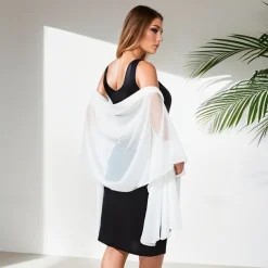 Chiffon Shawls and Wraps for Evening Dresses Women Elegant Soft Scarf Bridal Scarve Wedding Stole