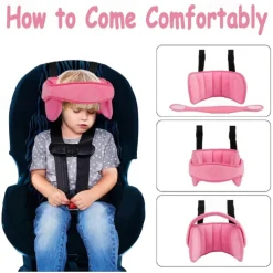 Child Head Support For Car Seats -Safe Head & Neck Pillow Support Solution For Front Facing Car Seats And High Back Boosters Baby & Kids
