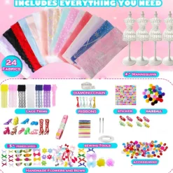 Children's Clothing Design DIY Doll Clothing Kindergarten Handicraft Class Creative Material Pack Clothing Fabric Tailor