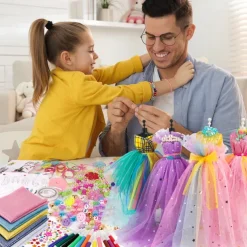 Children's Clothing Design Sewing Set for 6-12 Year Old Girls Enlightenment DIY Handmade Creative Production of Children's Clothing Toys