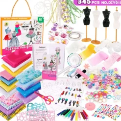 Children's Clothing Design Sewing Set for 6-12 Year Old Girls Enlightenment DIY Handmade Creative Production of Children's Clothing Toys