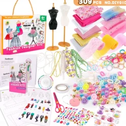 Children's Clothing Design Sewing Set for 6-12 Year Old Girls Enlightenment DIY Handmade Creative Production of Children's Clothing Toys