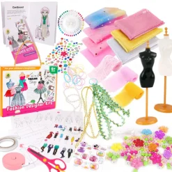 Children's Clothing Design Sewing Set for 6-12 Year Old Girls Enlightenment DIY Handmade Creative Production of Children's Clothing Toys