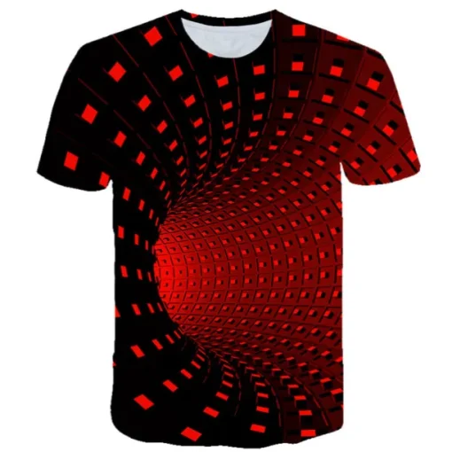 Children's Day Boys 3D Graphic Optical Illusion T shirt Tee Short Sleeve 3D Print Summer Sports Streetwear Punk & Gothic Polyester Kids 3-12 Years Daily
