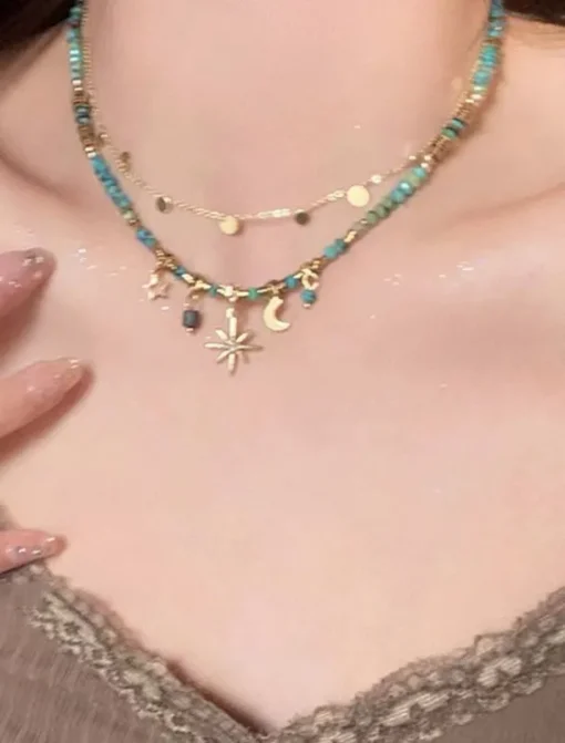 Choker Necklace Chrome Women's Elegant Vintage Layered irregular Necklace For Wedding Party Street