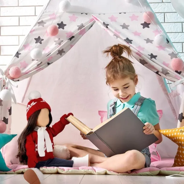 Christmas 18 Inch Doll Clothes and Accessories Winter Doll Outfits Set Sweaters Trousers Hats Shoes for 18 Inch Doll Gifts(WITHOUT DOLL)