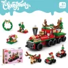 Christmas Building Blocks Sets Building Brickheadz Kit Santa/Reindeer/Snowman/Gingerbread Man Blocks Bricks Set Christmas Decorations and Gifts for Kids Boys Girls Adult