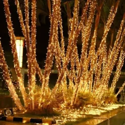 Christmas LED Fairy String Lights 10m/20m 100/200 LEDs Indoor/Outdoor Garden Garland Lights for Christmas New Year, Wedding, Holiday Party Decor 220V EU Plug
