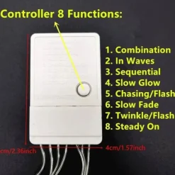 Christmas LED Fairy String Lights 10m/20m 100/200 LEDs Indoor/Outdoor Garden Garland Lights for Christmas New Year, Wedding, Holiday Party Decor 220V EU Plug