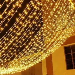 Christmas LED Fairy String Lights 10m/20m 100/200 LEDs Indoor/Outdoor Garden Garland Lights for Christmas New Year, Wedding, Holiday Party Decor 220V EU Plug