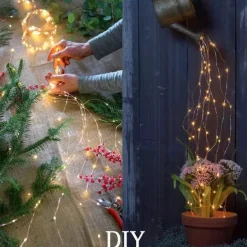 Christmas LED Firefly Bunch Lights, 2m 200 LEDs Waterfall Tree Vine String Lights Outdoor Christmas Garland for Holiday Christmas Decoration