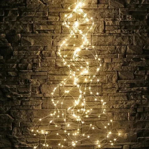 Christmas LED Firefly Bunch Lights, 2m 200 LEDs Waterfall Tree Vine String Lights Outdoor Christmas Garland for Holiday Christmas Decoration