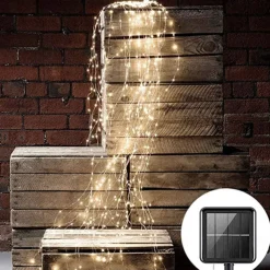 Christmas LED Firefly Bunch Lights, 2m 200 LEDs Waterfall Tree Vine String Lights Outdoor Christmas Garland for Holiday Christmas Decoration