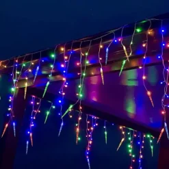 Christmas Light Led Curtain Icicle Fairy String Lights 3.5M 96Led Flexible Xmas Light For Yard Garden Party Patio Decor Colorful Lighting EU US AU UK Plug
