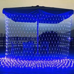 Christmas Net Lights Connectable 6M*4M 720 LED 8 Modes Low Voltage Mesh Fairy String Lights Net String Christmas Lights for Garden Bushes Wedding Xmas Tree Decorations