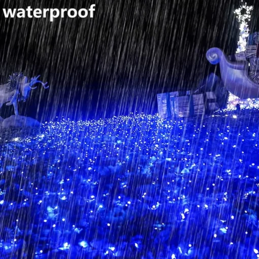Christmas Net Lights Connectable 6M*4M 720 LED 8 Modes Low Voltage Mesh Fairy String Lights Net String Christmas Lights for Garden Bushes Wedding Xmas Tree Decorations