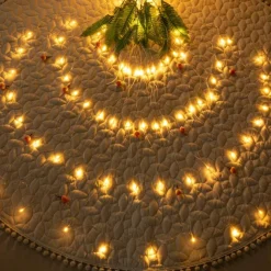 Christmas Net Lights Connectable 6M*4M 720 LED 8 Modes Low Voltage Mesh Fairy String Lights Net String Christmas Lights for Garden Bushes Wedding Xmas Tree Decorations