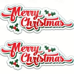 Christmas Reflective Car Magnets Refrigerator Magnets Christmas Magnetic Car Stickers
