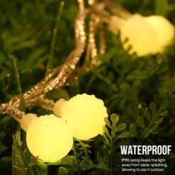 Christmas Star Fairy String Lights Battery Operated 10m 80LED with Remote Control for Indoor Outdoor Home Party Garden Patio Wedding Christmas Tree Hanging Lights Xmas Decoration Lights