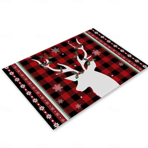 Christmas Table Runner Festive Holiday Table Decor Adds Seasonal Charm to Your Dining or Coffee Table Perfect for Christmas Gatherings and Winter Celebrations