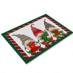 Christmas Table Runner Festive Holiday Table Decor Adds Seasonal Charm to Your Dining or Coffee Table Perfect for Christmas Gatherings and Winter Celebrations