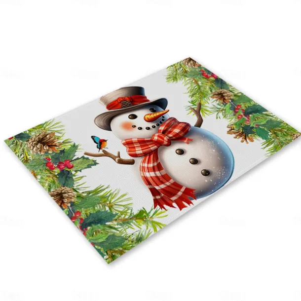 Christmas Table Runner Festive Holiday Table Decor Adds Seasonal Charm to Your Dining or Coffee Table Perfect for Christmas Gatherings and Winter Celebrations