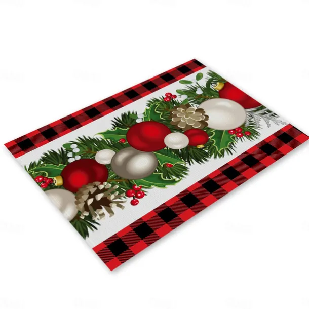 Christmas Table Runner Festive Holiday Table Decor Adds Seasonal Charm to Your Dining or Coffee Table Perfect for Christmas Gatherings and Winter Celebrations