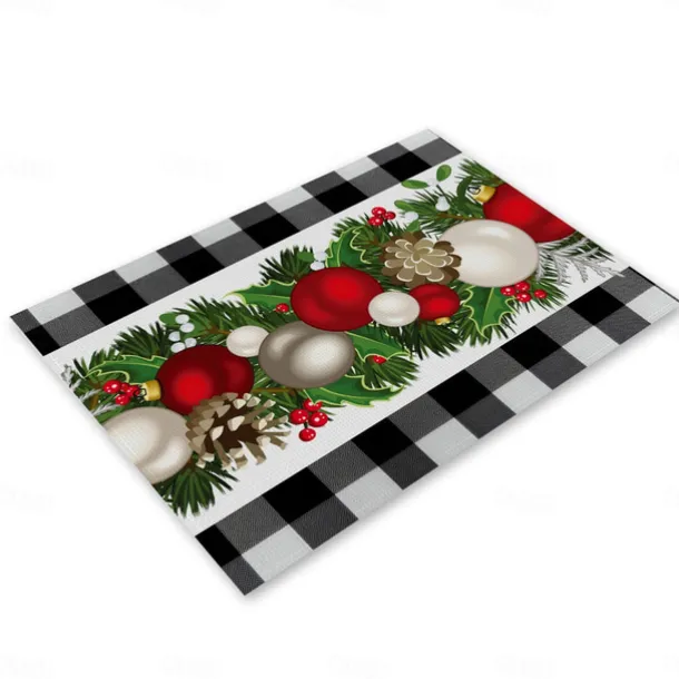 Christmas Table Runner Festive Holiday Table Decor Adds Seasonal Charm to Your Dining or Coffee Table Perfect for Christmas Gatherings and Winter Celebrations